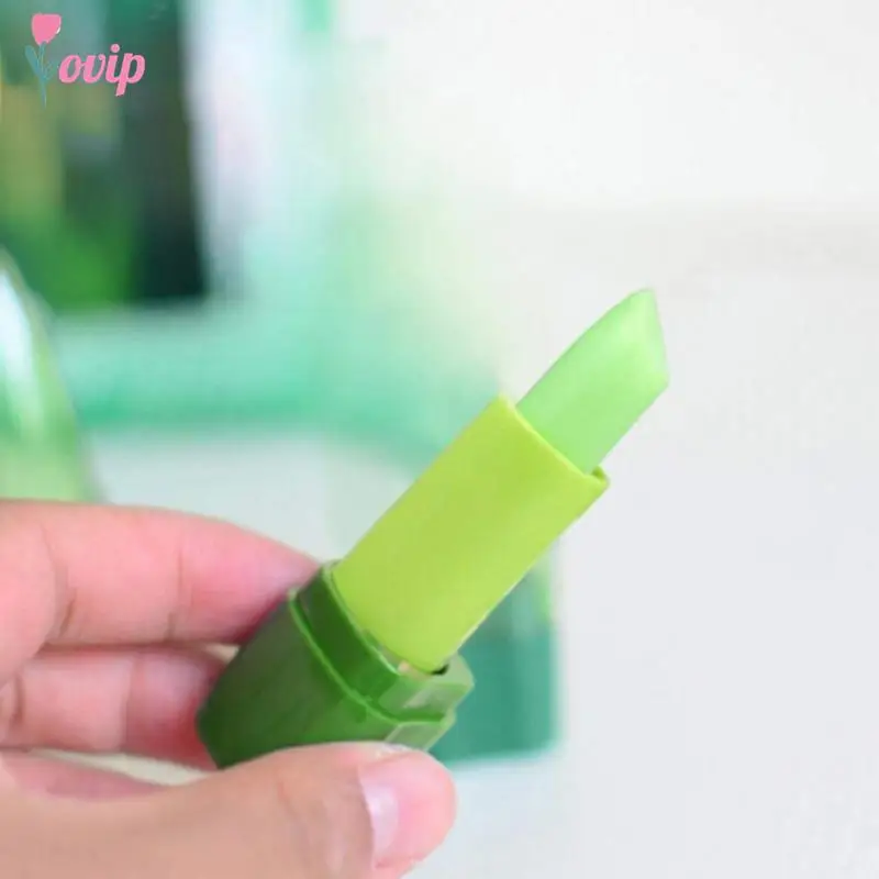 99% Aloe Vera Natural Temperature Change Color Lipstick Moisturizer Nutritious Lip Blam Winter Protect Lips Tint Lipblam