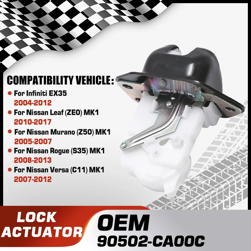 

Car Door Tailgate Lock Actuator For Infiniti EX35 Nissan Leaf Nissan Murano Nissan Rogue Nissan Versa 90502-CA00C 90502-1BA0A
