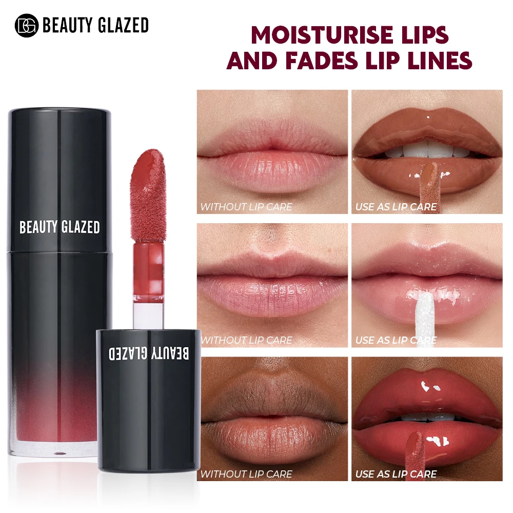 2 Pçs/set Delineador Labial Suave E Conjunto de Óleo Labial Nutritivo, Nutritivo À Prova D' Água, Hidratante de Longa Duração