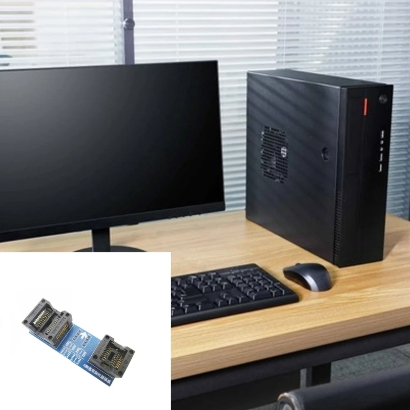 Programador soquete teste chip QFN8 SOP8 adequado para fabricantes chips, engenheiros reparos eletrônicos