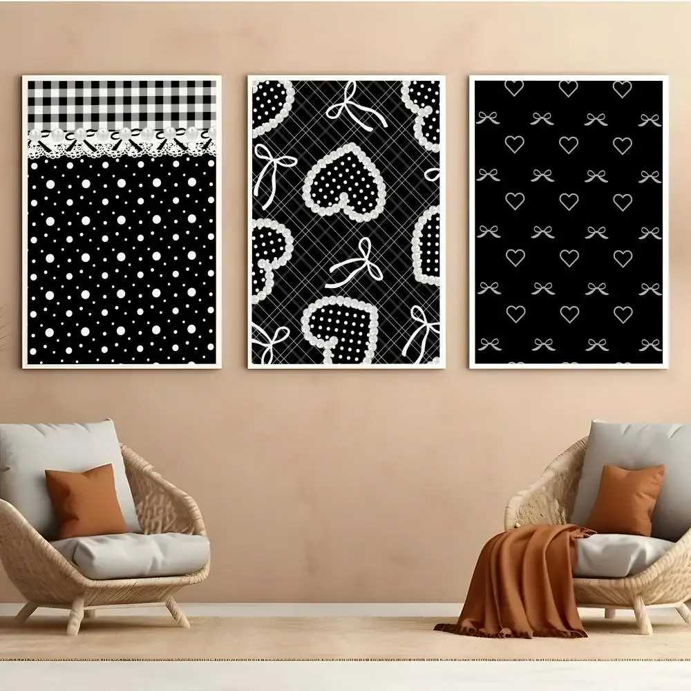 Pearl Bow Poster Self Adhesive HD PVC Wall Art - Waterproof & Stain Proof For Home Office