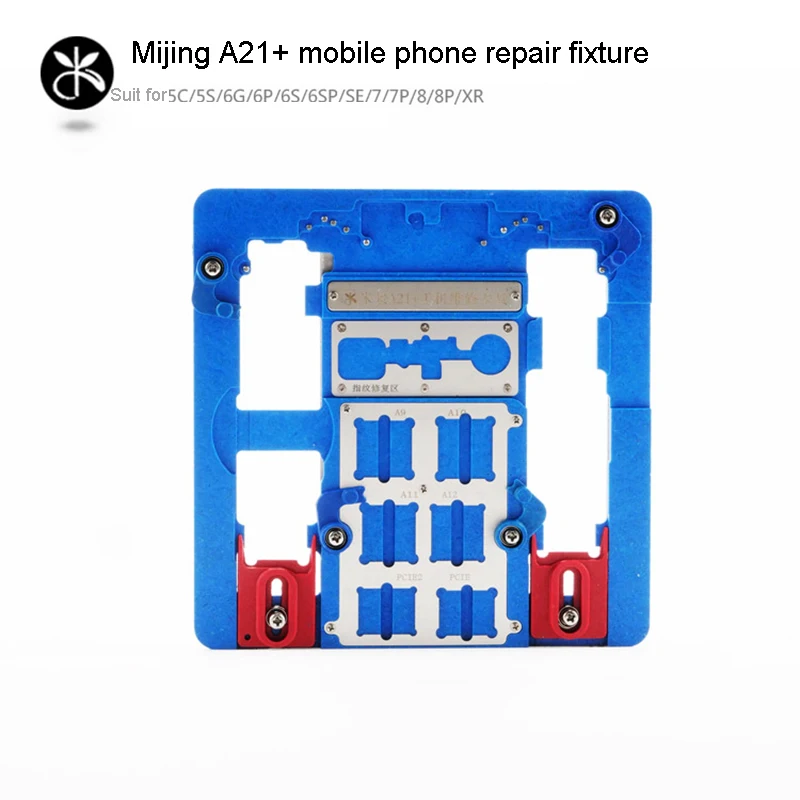 MiJing A21+ PCB Holder Fixture for Phone 5C-XR Logic Board Clamp CPU Nand Chip Motherboard Repair Jig Tool