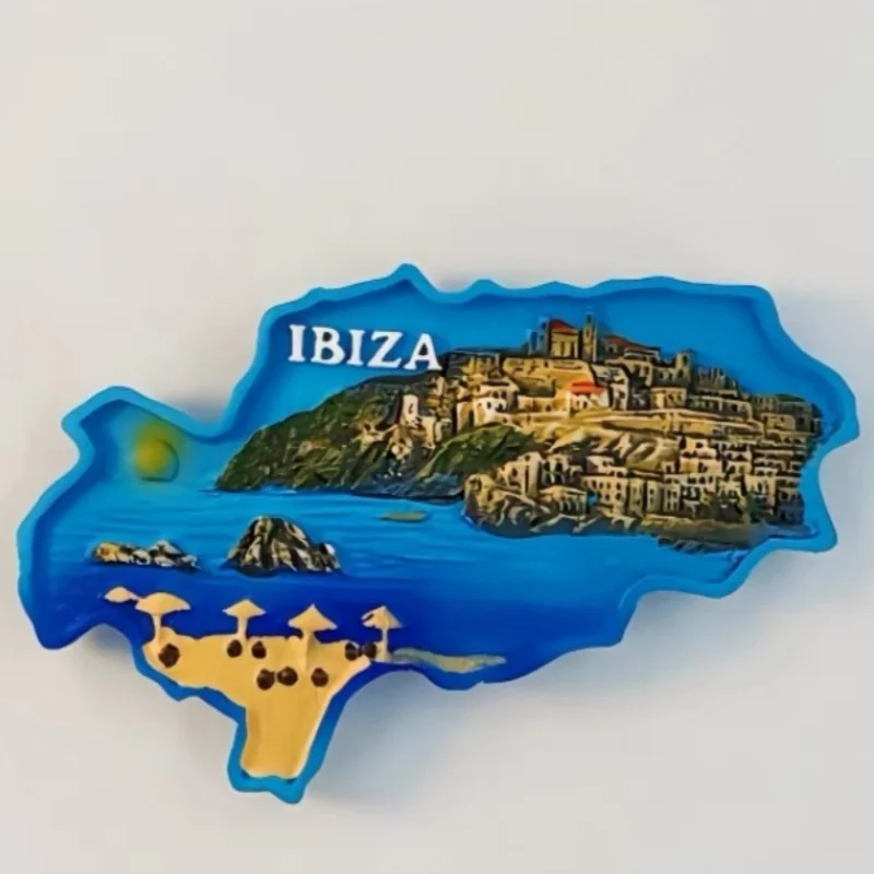 3D Resin Spain Fridge Magnet - Barcelona Sagrada Familia, Madrid, Toledo, Mallorca Souvenir Gift