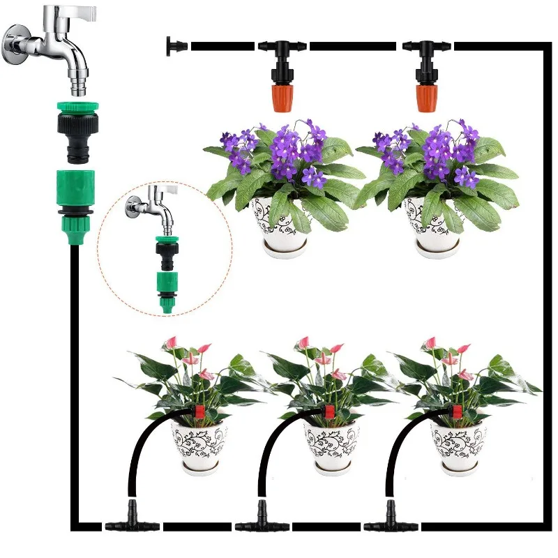 

30 Meters DIY Automatic Flower Watering Device, Drip Irrigation Set, Balcony Flower Pot Watering, Intelligent Watering Drip
