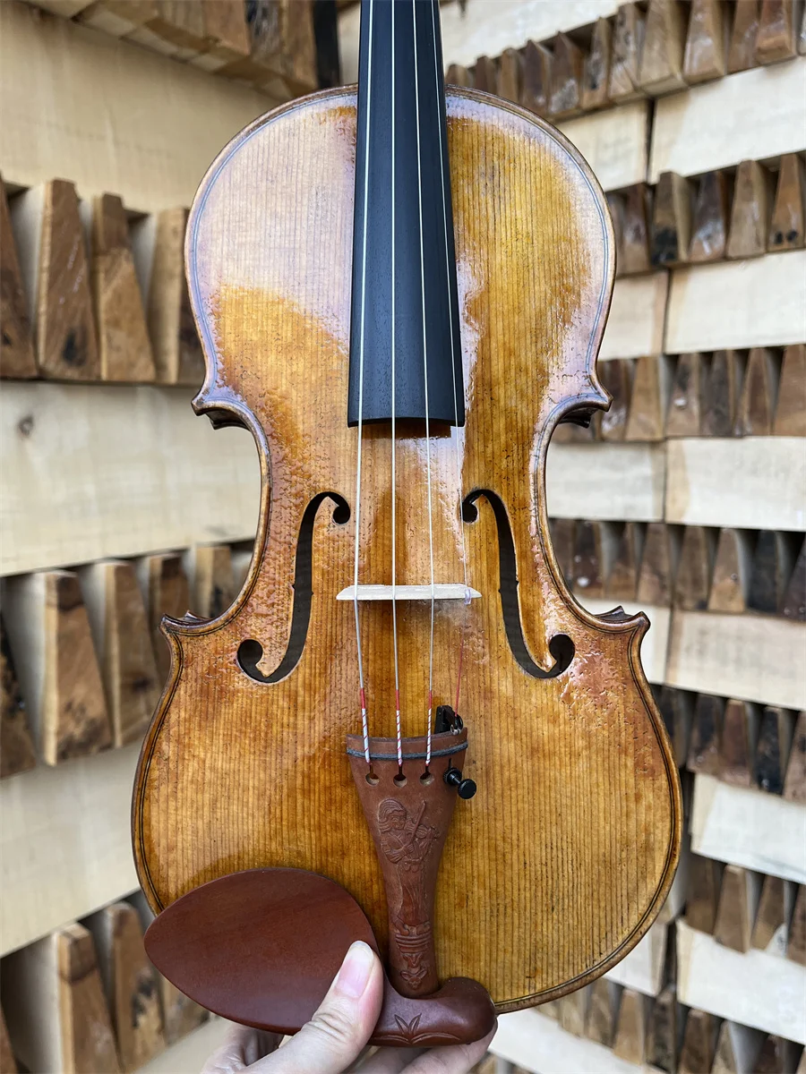 Professional Vintage 4/4 Violin Cкрипка 4/4 كمان 바이올린 Hand Made Musical Instrument Keman Free violin case&Bow A118