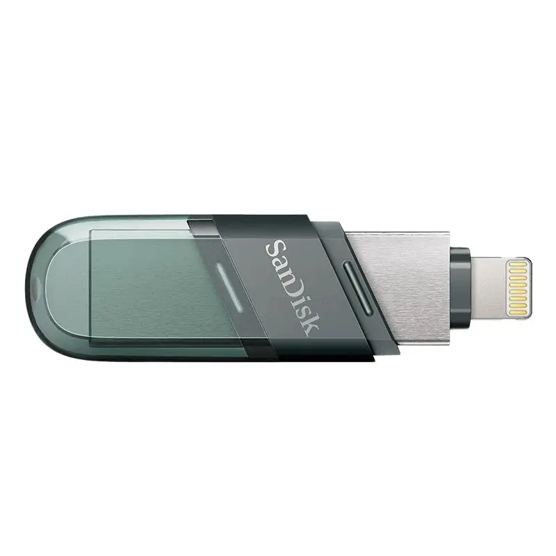 100% Sandisk USB 3.1 Flash Drive iXpand 64GB 128GB 256GB Flash Disk With Type A Lightning Port Memory Stick phone computer work