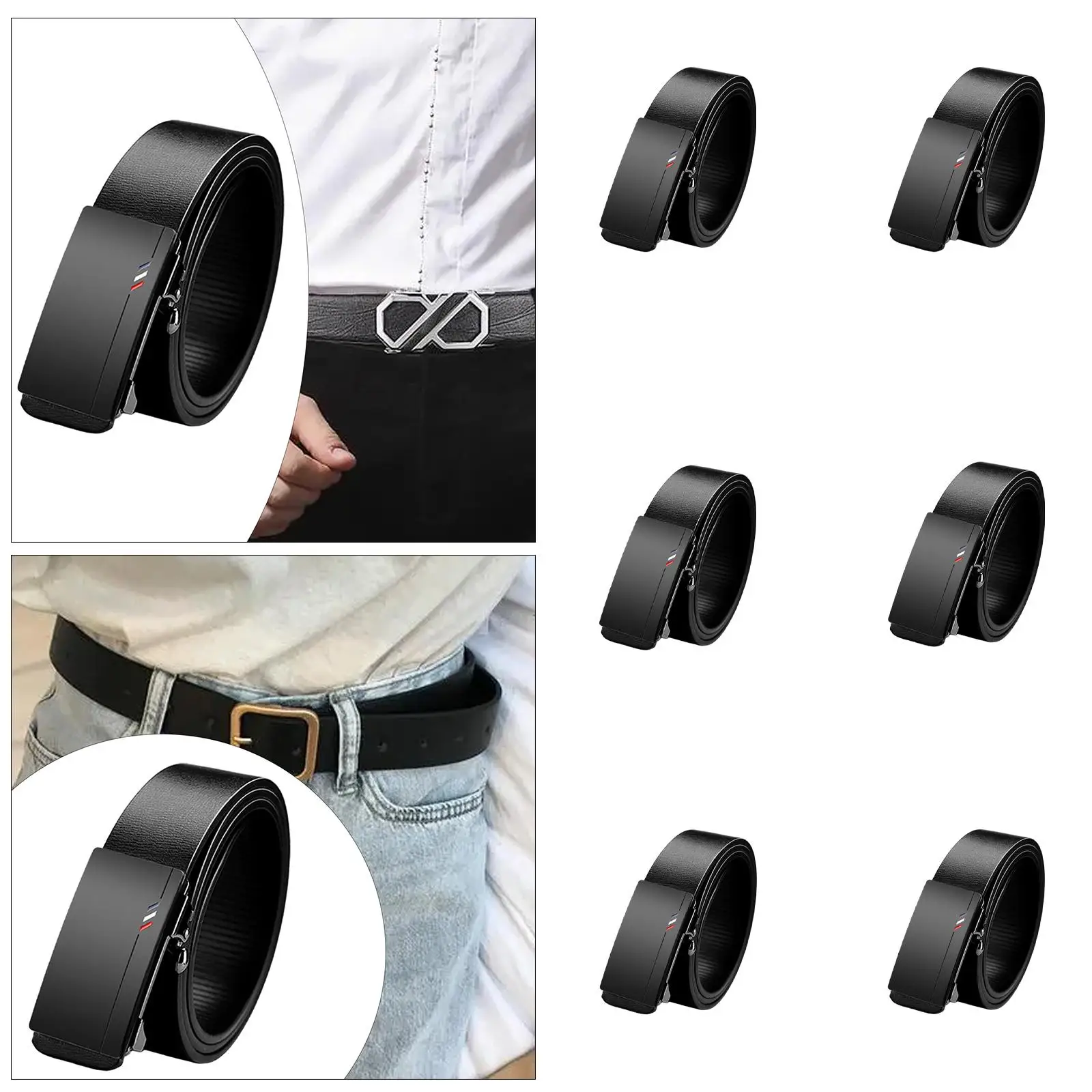 

Automatic Belt with Automatic Buckle Waistband for Travel Party Commuting