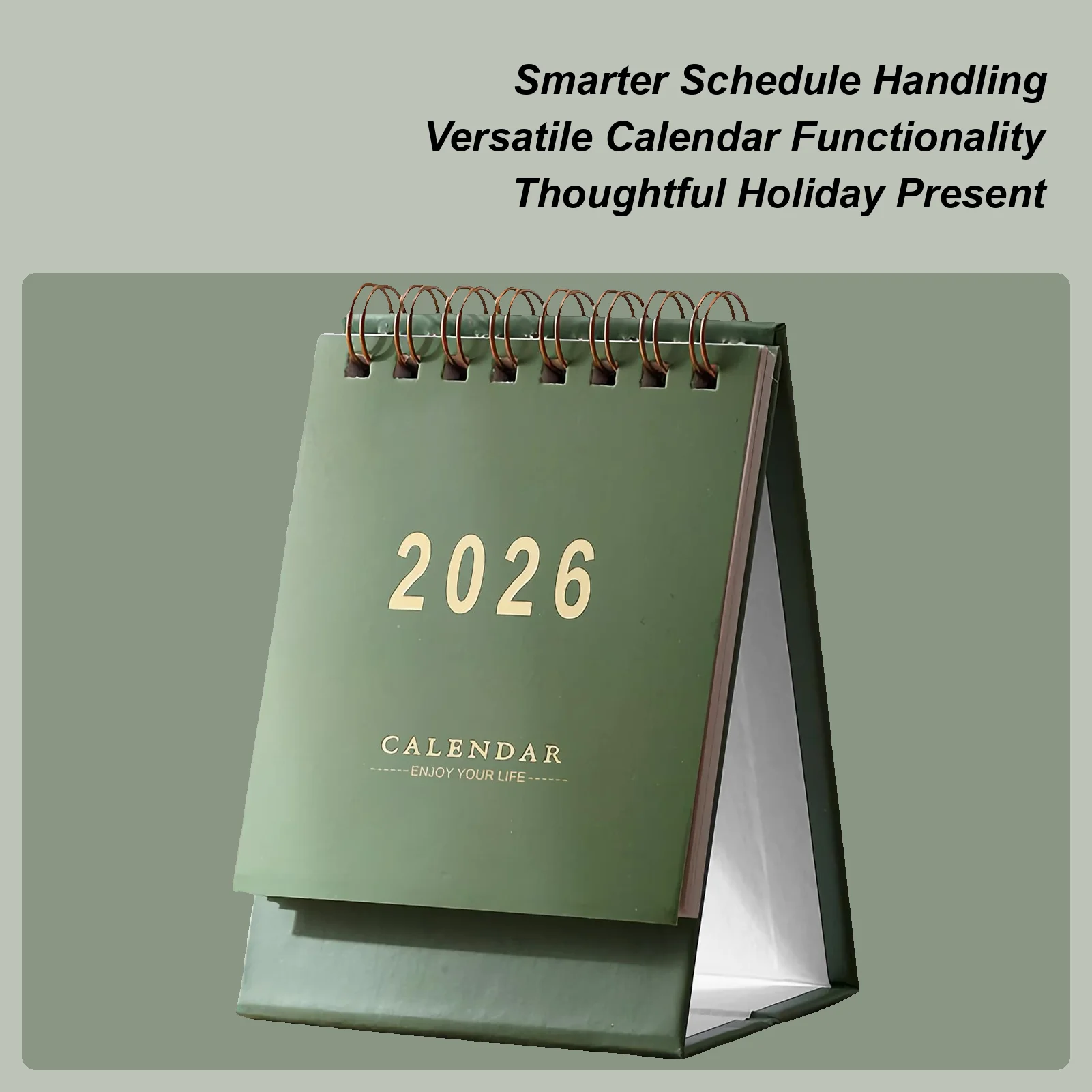 Small Desktop Calendar 2025-2026 Planner Calendar for Table Daily Planning Supplies for Tasks Appointments Dating Home Study