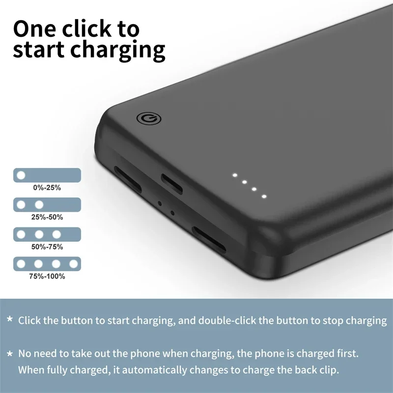 For Google Pixel 7 Pro 6 Pro Smart Battery Charger Case Portable Power Bank Charging Cover External Spare battery 10000mAh