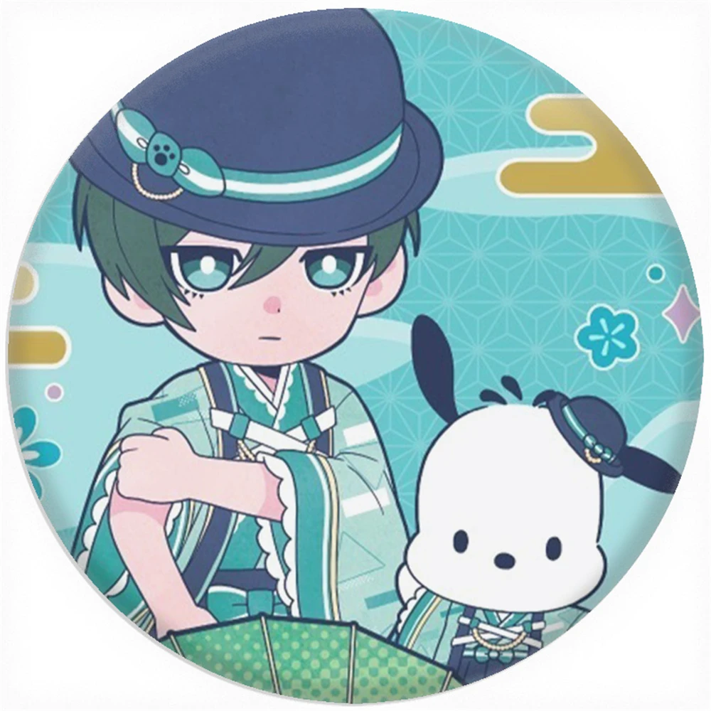 58mm Anime BLUE LOCK  Chigiri Hyoma Shidou Ryuusei Cosplay COSTUME Badge Pin SPTE Tinplate Brooch﻿ Prop Gilf