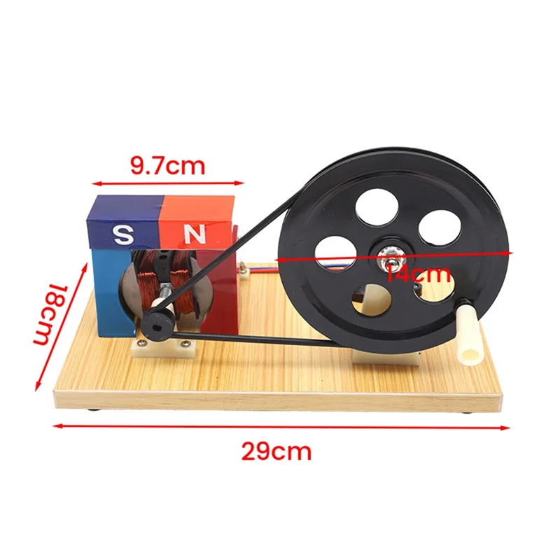 

Генератор переменного и постоянного тока с ручным управлением VEHO, электрическое экспериментальное оборудование для средних и младших классов средней школы J24019