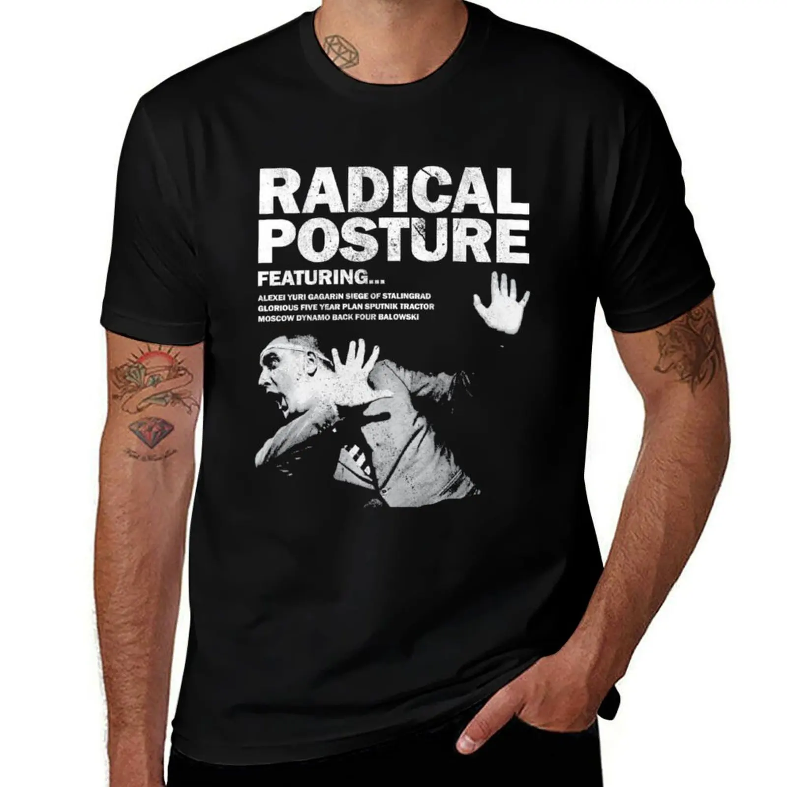 Radical Posture - Vintage Look T-Shirt Casual Daily Wear Short Sleeve Top T-Shirt