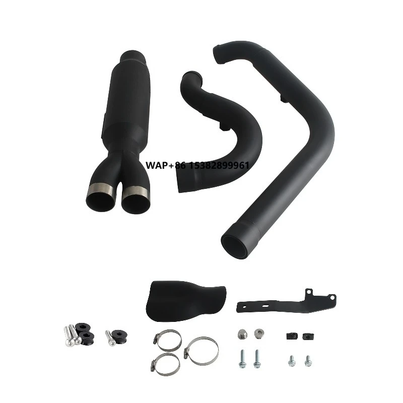 

Высококачественная выхлопная труба 2-в-1 с увеличенным диаметром из нержавеющей стали 304, подходит для Softail Low Rider FXLR 2018-2020