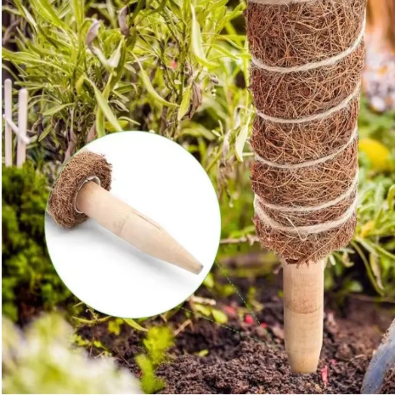 Deformed Coconut Stick Plant Climbing Plant Moss Coir Pole Bendable Plants Climbing Support Balcony Garden Pillar