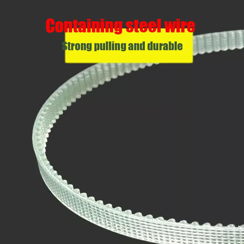 HTD 3M 447 Tooth 6.5mm Width 3mm Pitch Polyurethane Steel Wire Cogged Synchronous Timing Belt