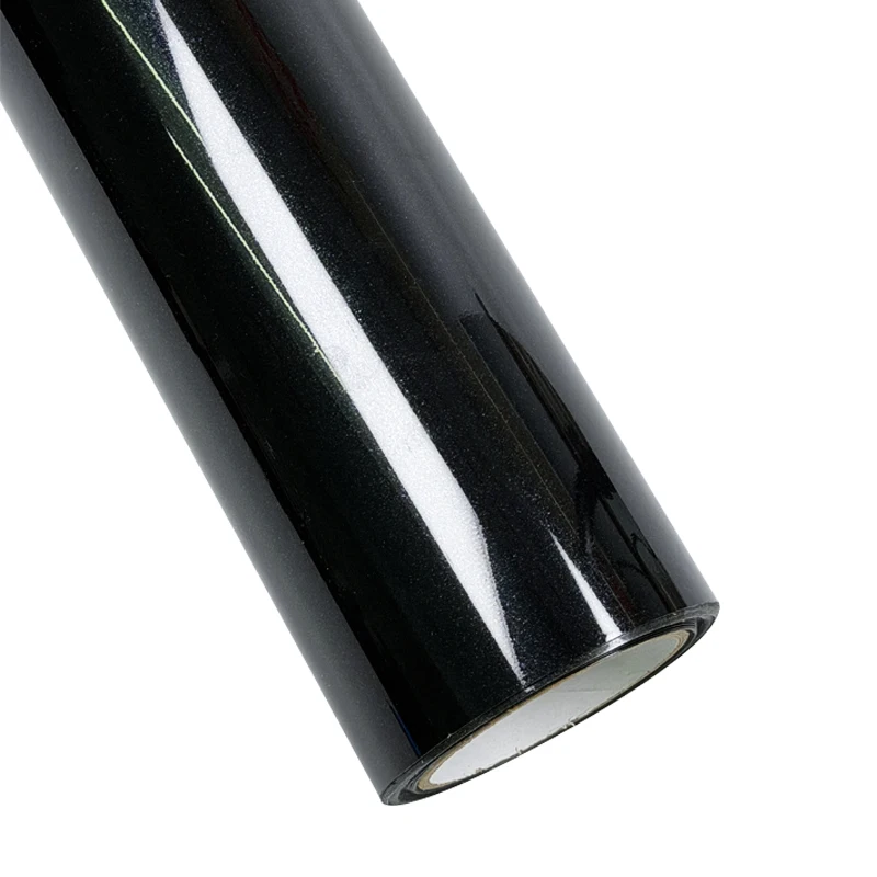 Hochglanz-Diamantperlen Glänzende Schwarze Vinylfolie Selbstklebende Folie für Fahrzeugfolierung Motorräder Motorrad-Vinylfolien – Detail 10