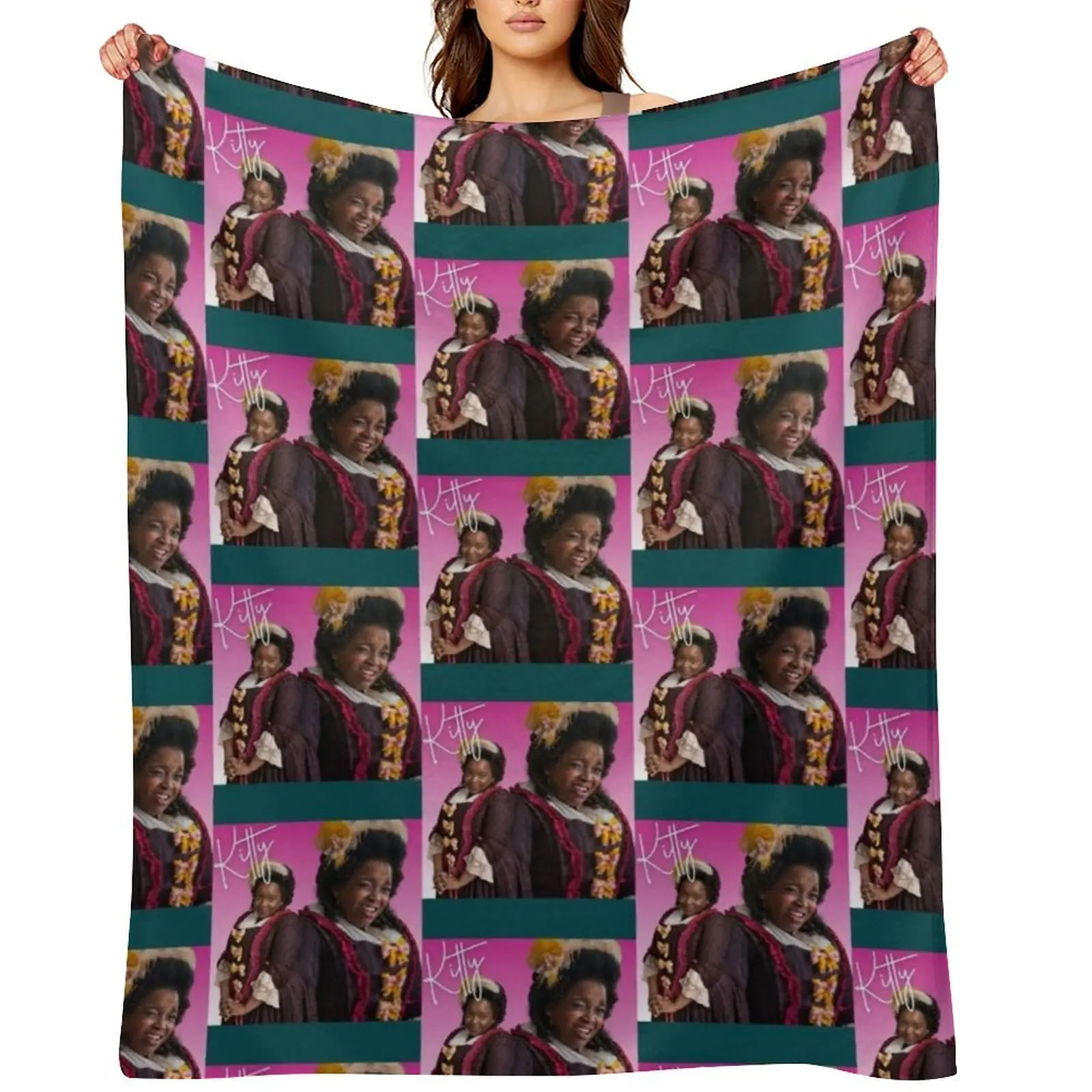 

BBC Ghosts Kitty Retro Tee Throw Blanket blankets ands Sofa Throw Plaid Cute Blankets