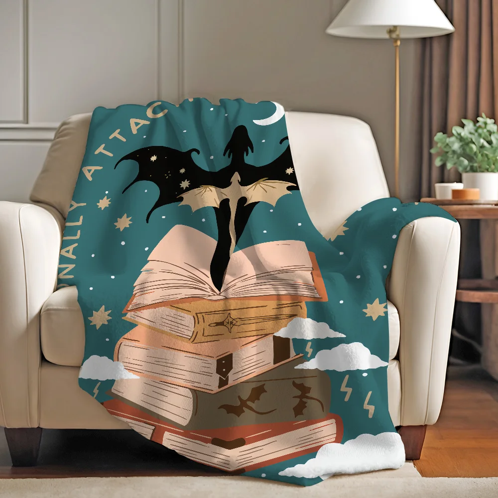 

Romantic Fantasy F-fourth W-wing Blanket Warm And Soft Suitable For Bedroom Living Room Sofa Bed Office Travel Camping