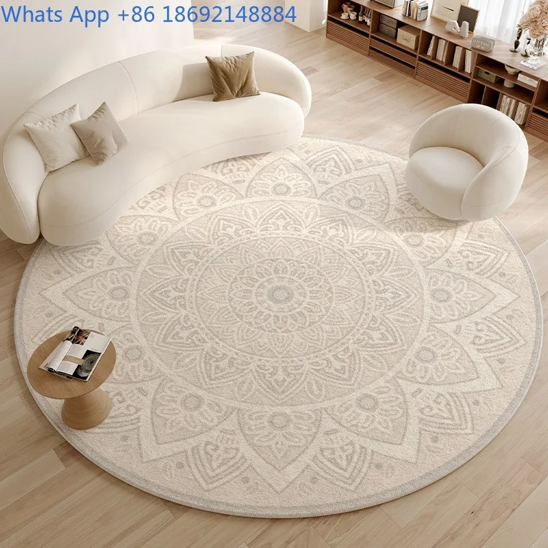 

Light Luxury Round Carpet Living Room Sofa High-end Bedroom Bedside Cloakroom Computer Chair Floor Mat