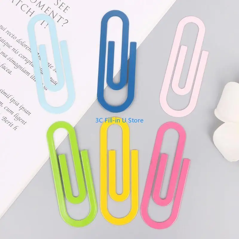 G8TA 2 PCS น่ารัก BIG METAL PAPARK CLIP หน้าคลิป CLIPS Photos Photos ตั๋วคลิปกระดาษปิด