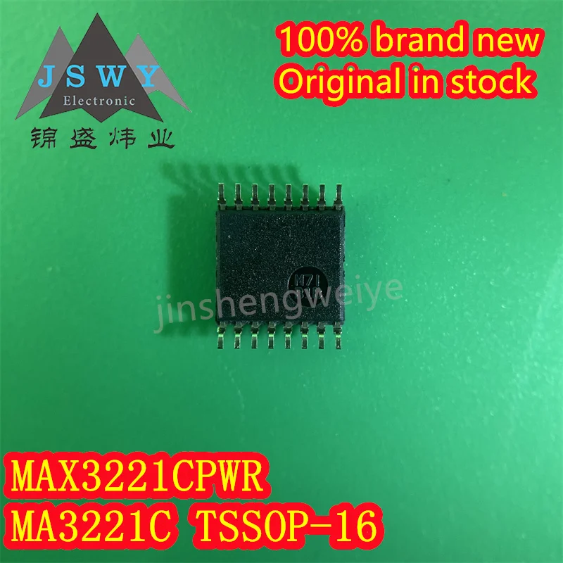 (1/10 pieces) MAX3221CPWR MA3221C 100% original in stock TSSOP-16 RS-232 line driver/receiver IC chip Electronics Free Shipping