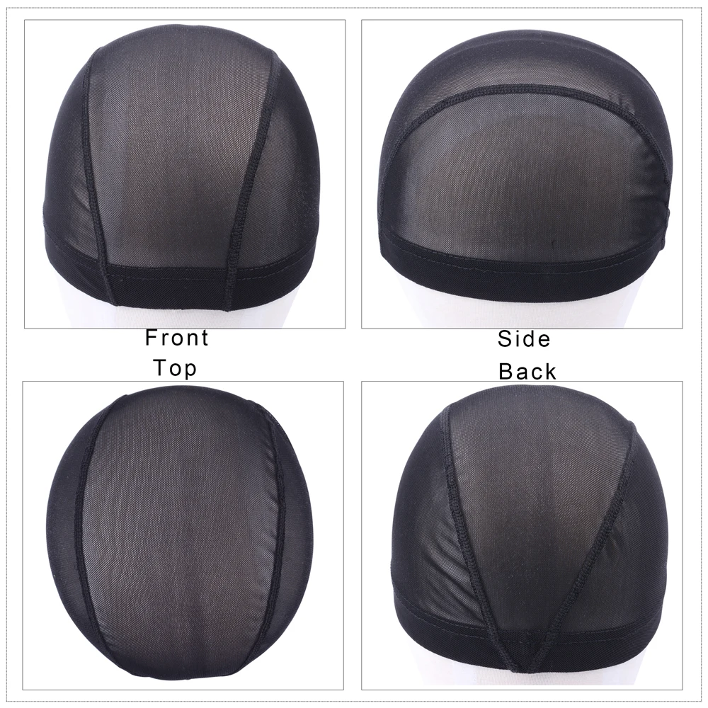 Breathable Mesh Dome Cap for Wigs - usage example