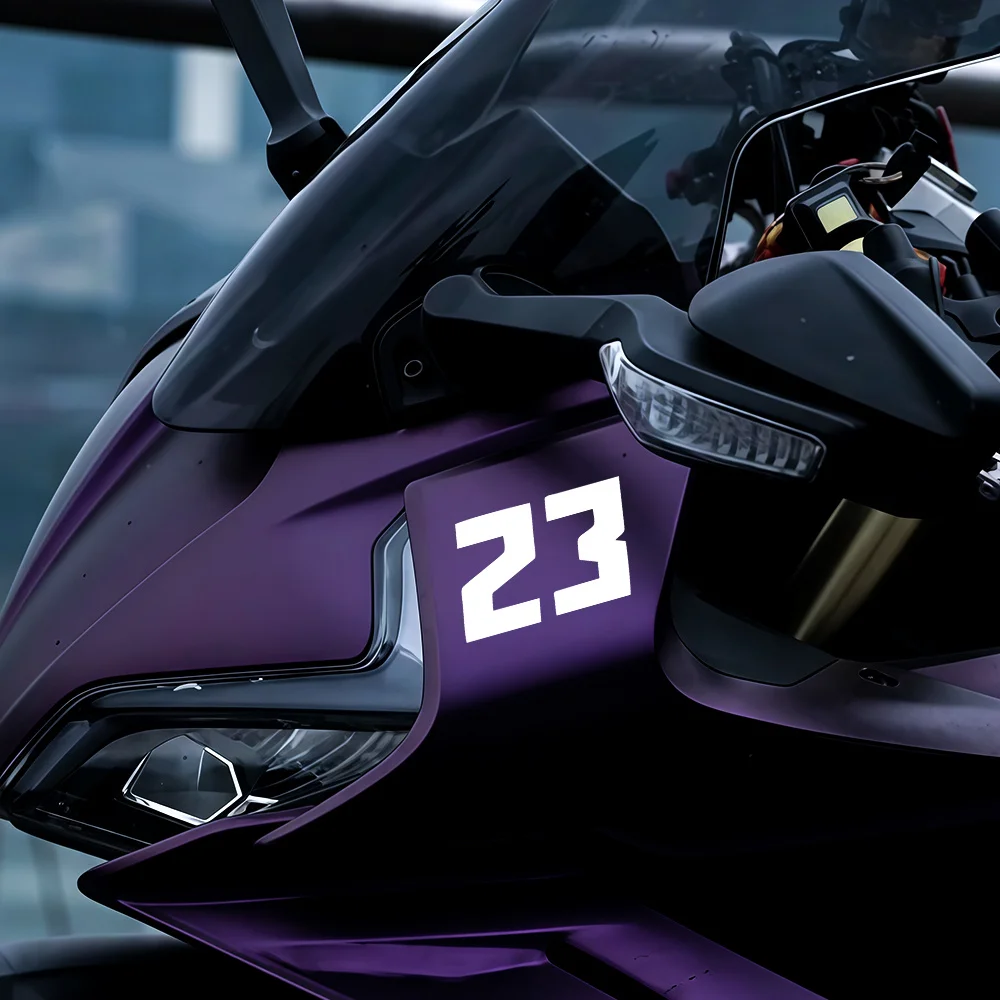 

1 шт. виниловая наклейка с номерами от 0 до 9, водонепроницаемая, прочная, для мотоциклетного шлема, велосипеда, бака, скутера, декор