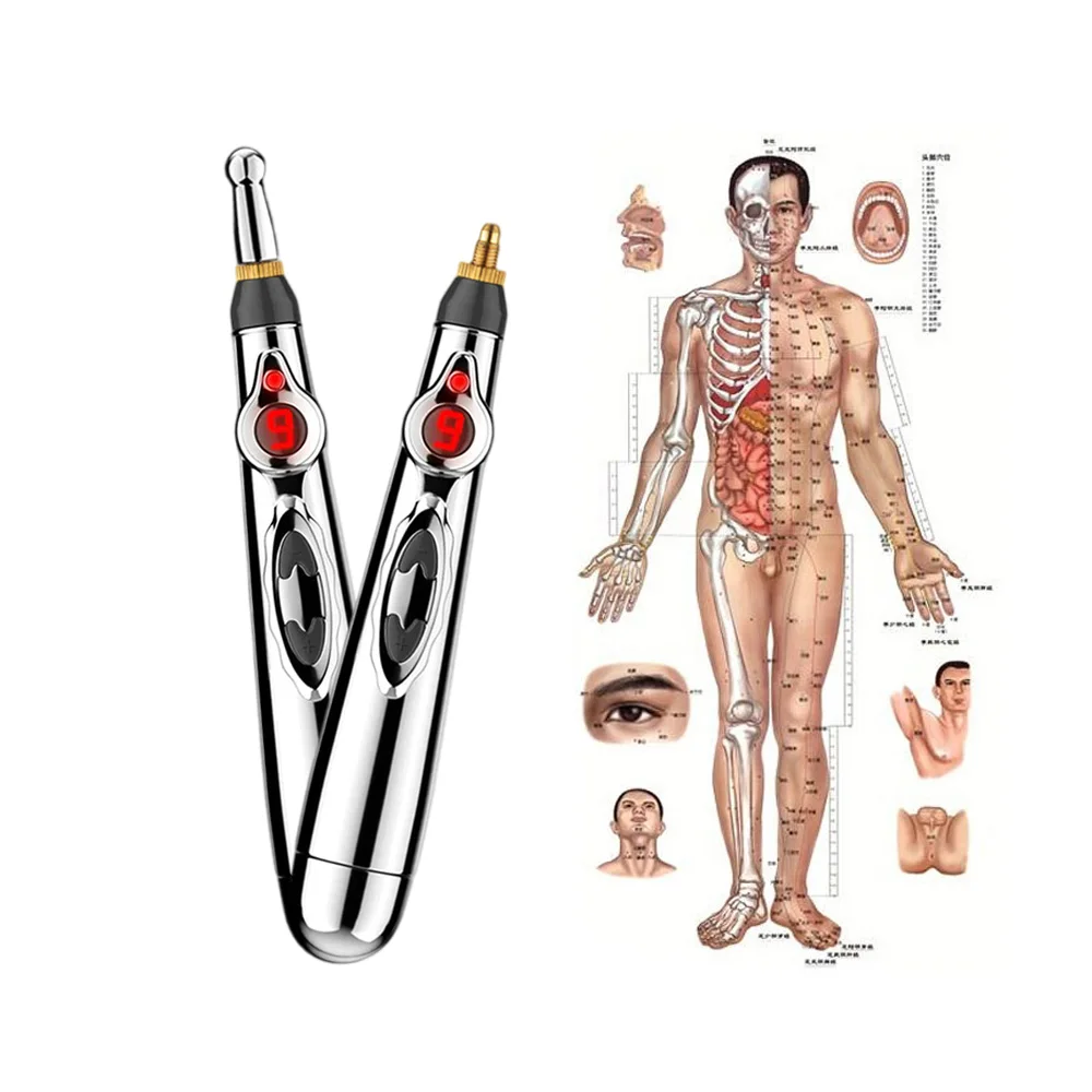 TENS Acupuncture Pen Electric Muscle Stimulator Therapy Machine Laser Meridian Energy Face Point Massage Pain Relief Equipment