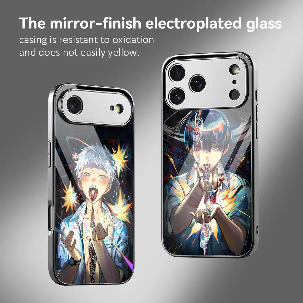 

Anime The S-Summer Hikaru Died Phone Case For IPhone 17 16 15 14 13 12 Pro Max Plus Electroplated Metal Bumper Shockproof Case
