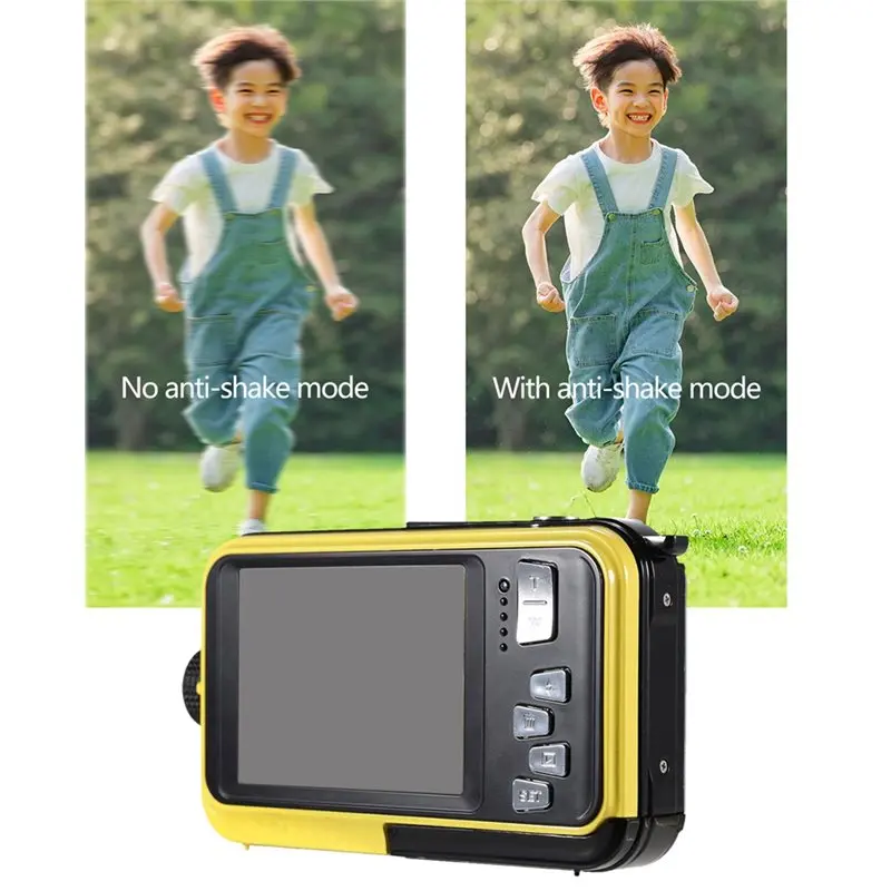 PHILE-Waterproof HD 48MP Digital Camera Self-Timer Underwater 16X Zoom Dual Screen Designed For Snorkeling Video Recording