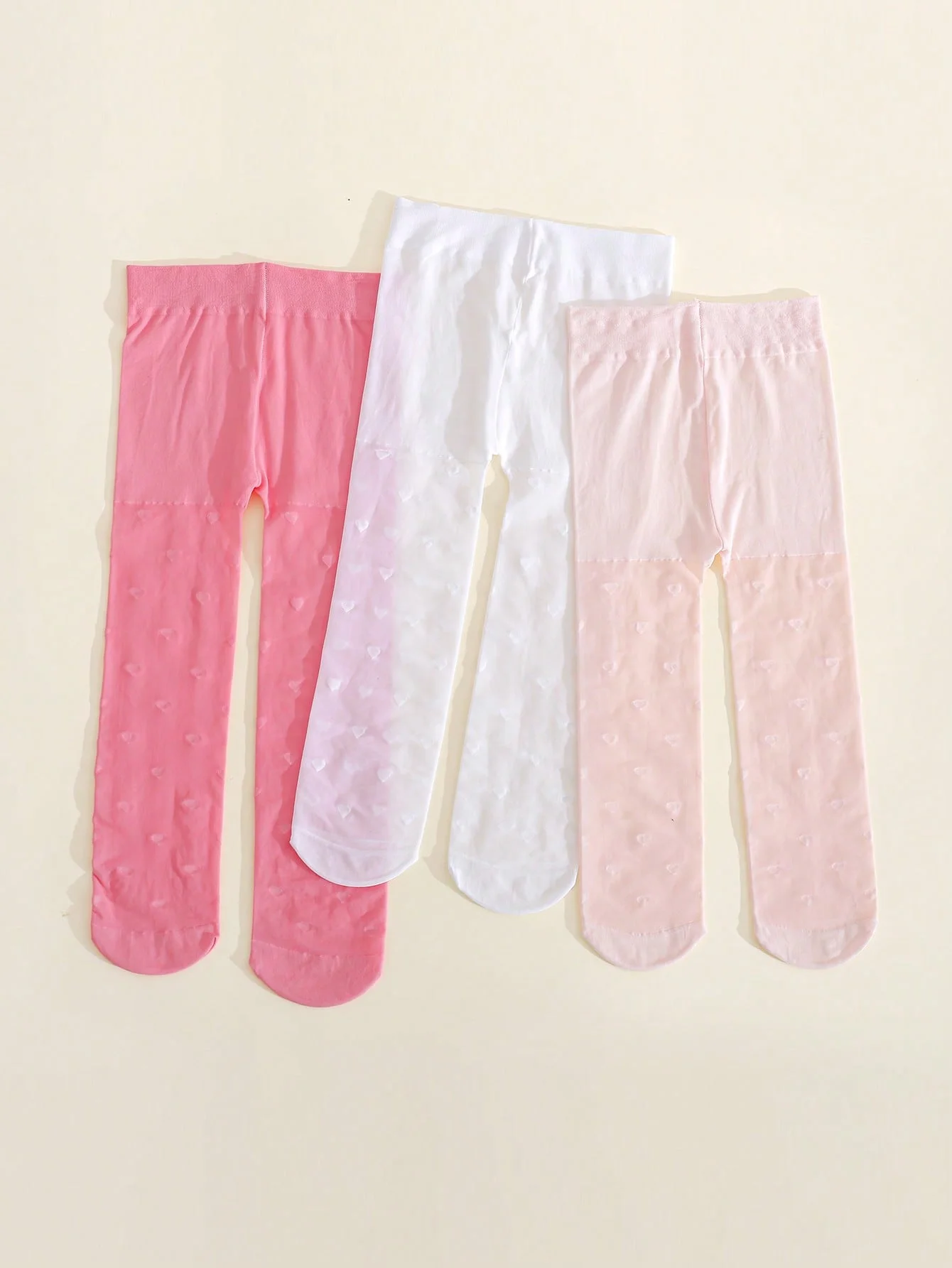 3 Pairs of Ultra-Thin Candy Colored Upf 50+ Physical Anti-Uv Tights, Stretch and Elastic Tights for Girls' Daily Wear in Summer