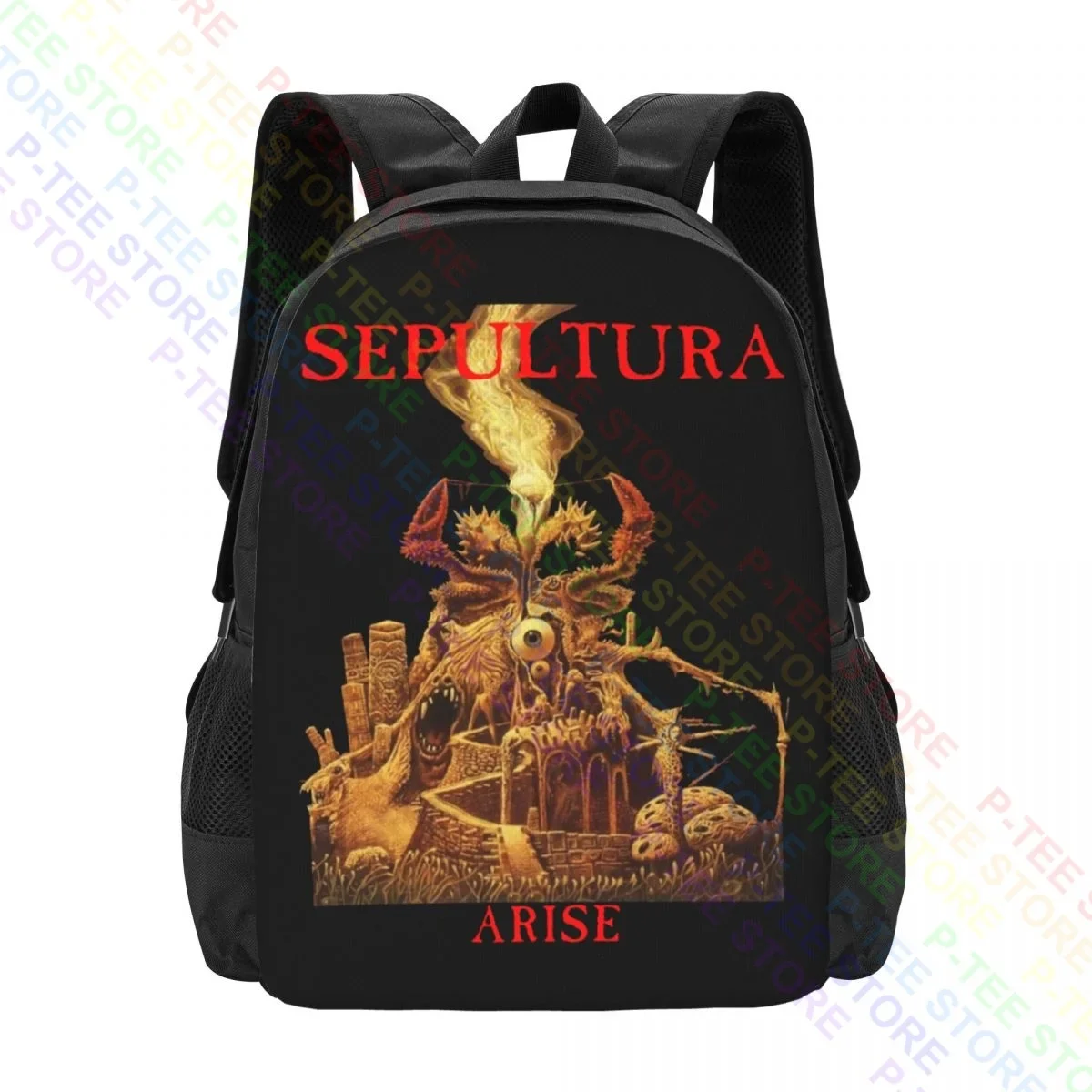 Sepultura Arise Tour Thrash Metal Sodom Kreator Slayer SarcofagoBackpack Large Capacity Bookbag 3d Printing