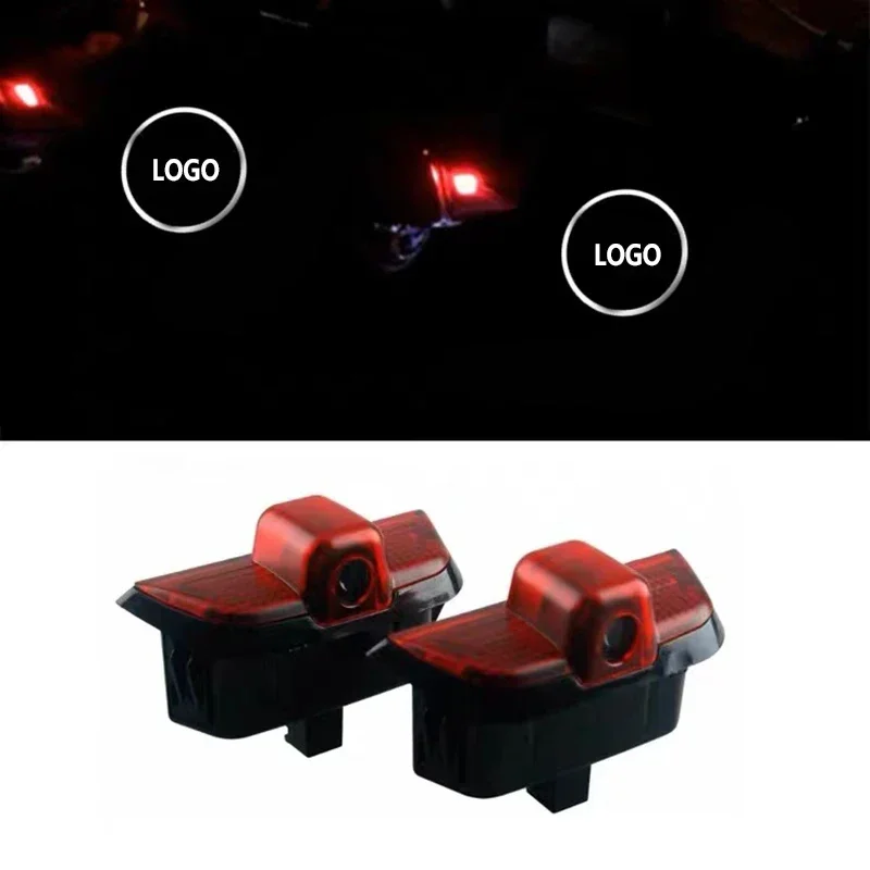 2 LED Car Door Welcome Light Logo Projector For M-ercedes B-enz W204 C Class C200 C280 C260 C300 2010 2011 2012 2013 Accessories