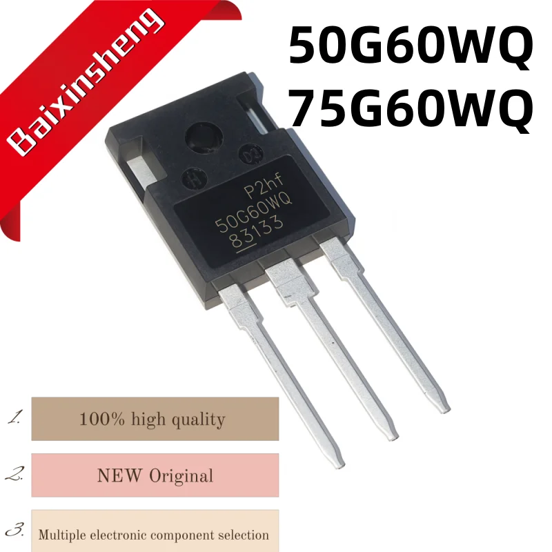 5 PCS NOVO Original 50G60WQ 75G60WQ TO-247 FGW75G60WQ FGW50G60WQ tubo IGBT
