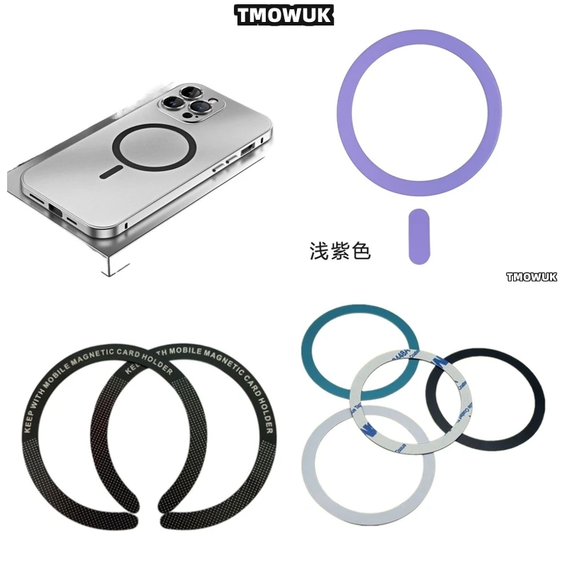 

For OnePlus 13 12 9 Ace 2 3 3V 2V Pro Nord For Magsafe Metal Plate Ring Sticker Slim Wireless Charging