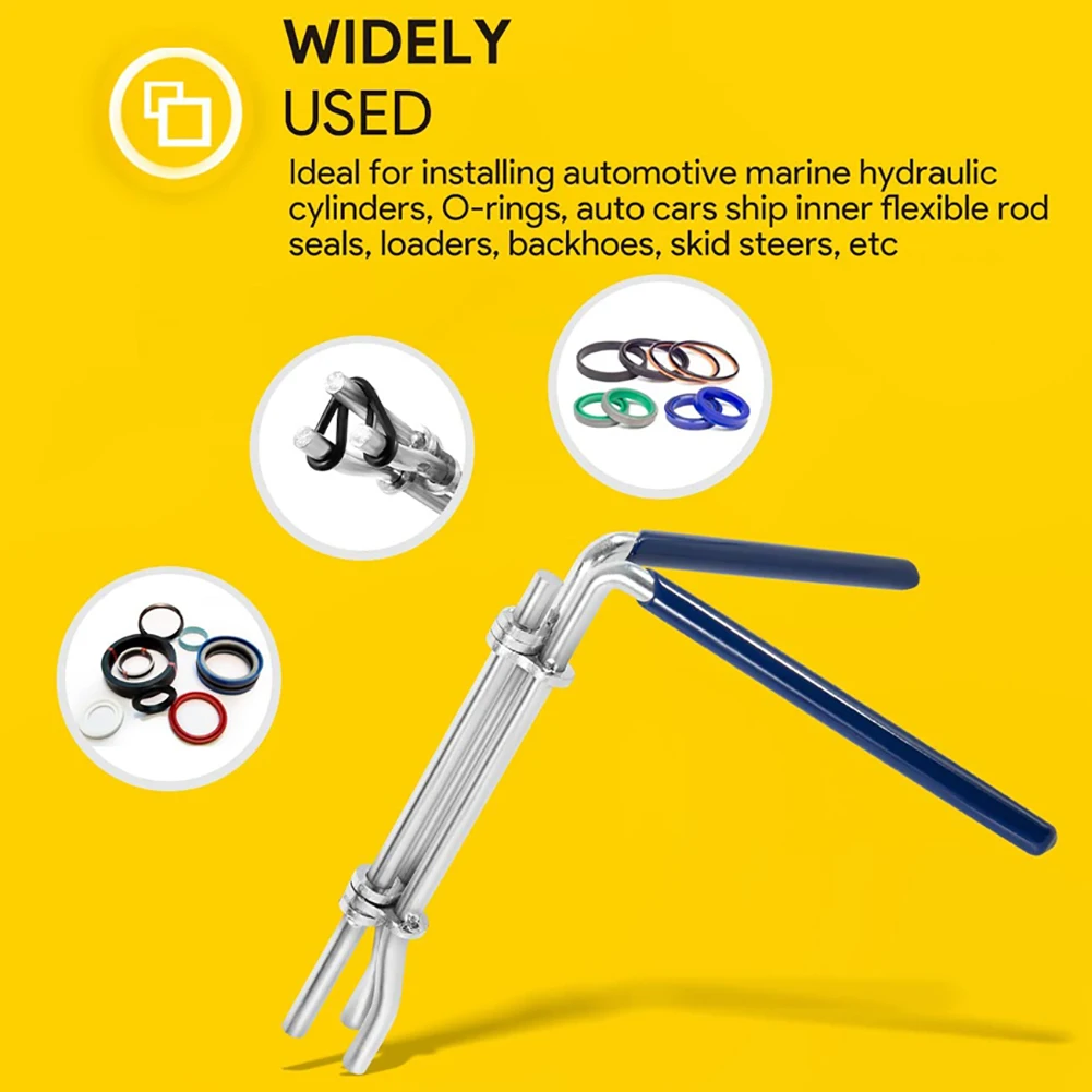 3Pcs Stainless Steel Seal Twistors Install Tool Hydraulic Cylinder Oil Seal Installation Tool S/M/L Car Seal Installation Tools