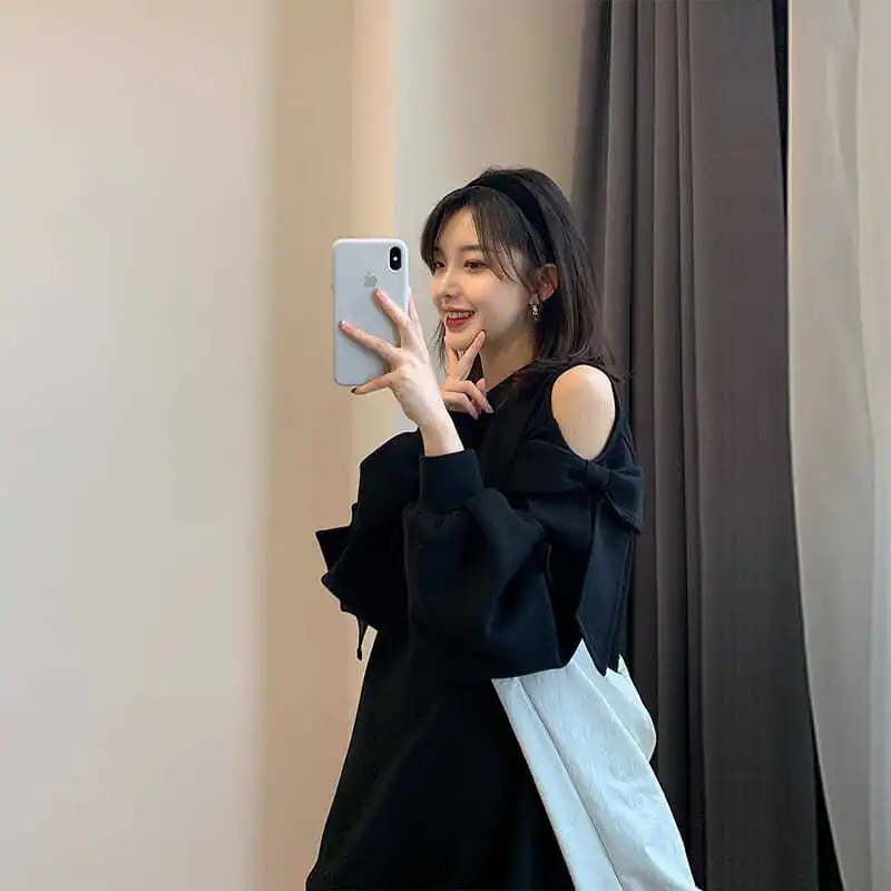 

Спортивные толстовки женские уникальные однотонные качественные вязаные с принтом для тренировок Sudaderas женские галстуки с v-образным вырезом для пар незаменимые с разрезом Y2K