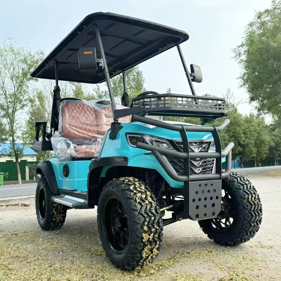 MMC 4 مقاعد شارع قانوني CE/DOT شهادة VIN رقم 48/60/72 فولت عربة جولف كهربائية #2