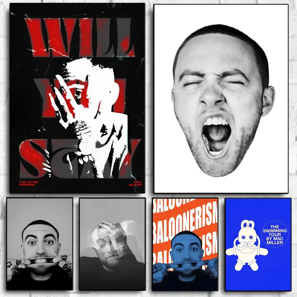 Singer M-Mac Circles Miller Classic Poster Self Adhesive Wall Art Decor for Bedroom Living Room Office Home Decor Gift