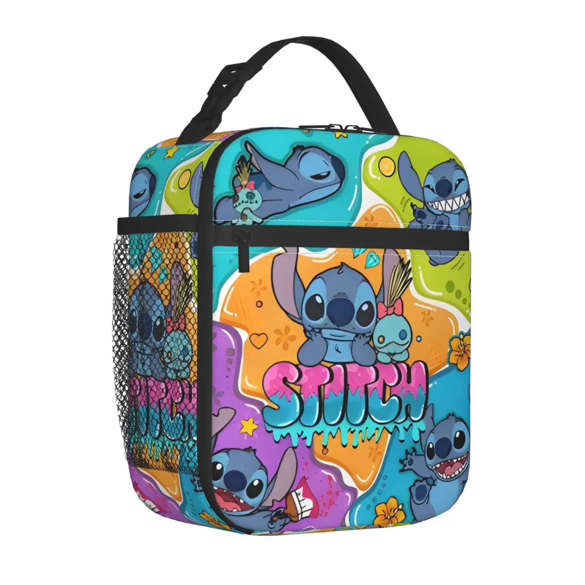 

Stitchs Cute Cartoon Insulated Lunch Bag Cooler Bag Meal Container Leakproof Tote Lunch Box Food Bag College Picnic