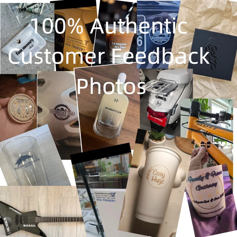 100PCS Personalized Stickers Custom Sticker Metal Gold Silver 3D Customized Transfer Sticker UV DTF Wedding Labels Company Logo