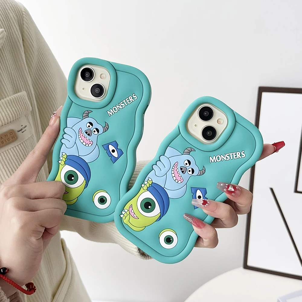 Cartoon Stereoscopic M-Monsters Inc James -P- Sullivans Phone Case for IPhone 15 14 13 12 11 Pro Max X XR XS MAX Soft Back Cover