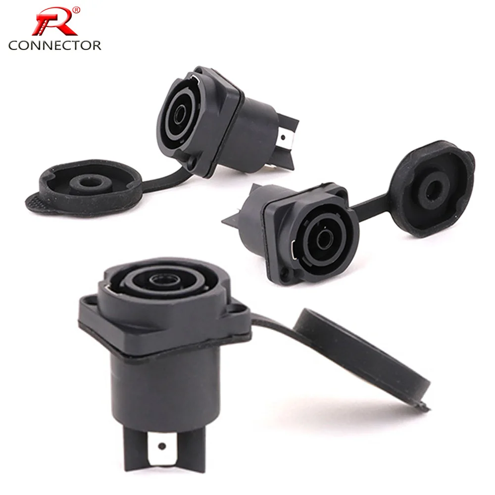 

50pcs Standard D Type PowerCON True Connector Female Jack, NAC3FX-W Power Socket IP65 Waterproof PowerCon Chassis Connectors