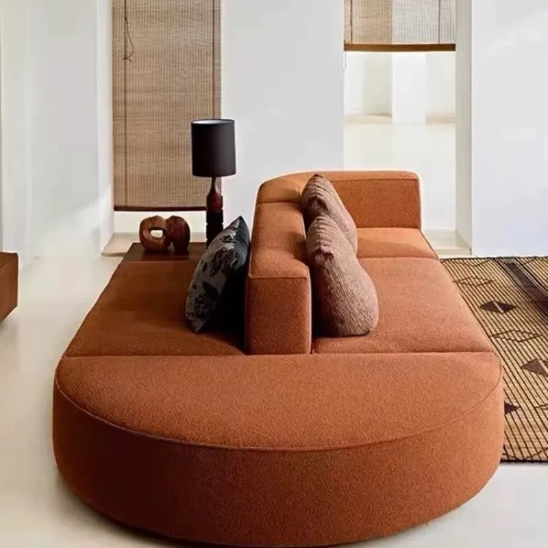 Double-sided sofa back-to-back combination sofa large flat floor living room hotel reception