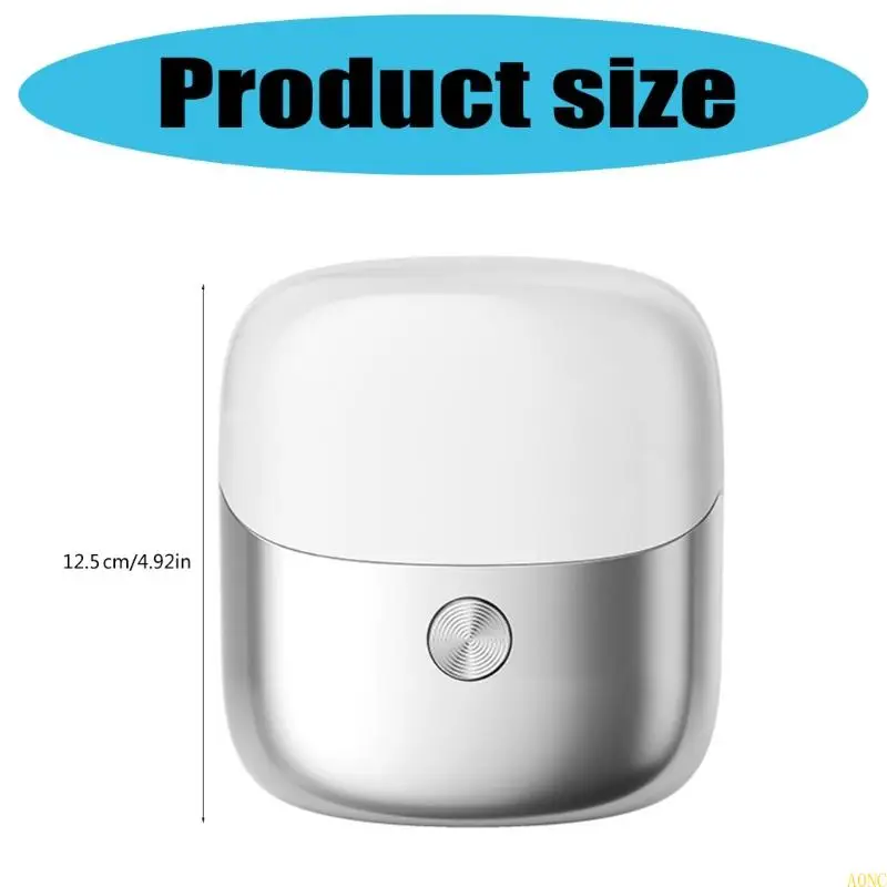 Портативный миниатюрный миниатюрный миниатюр A0NC для мужчин с USB -зарядкой бороды триммер