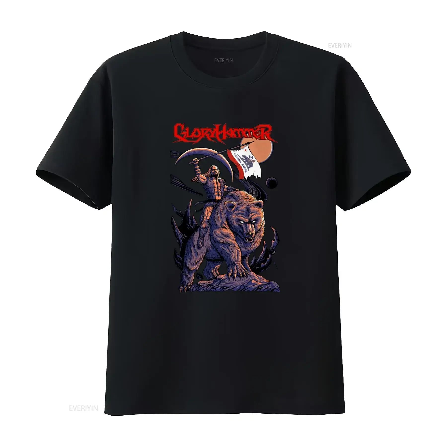 Gloryhammer The Power Of Hoots T Shirt Fantasy Bear Rider Design USA Seller vintage Washed Soft fashion Top For Everyday Wear
