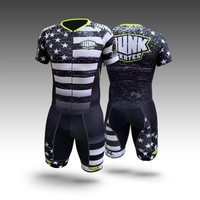 JUNK-Fast Skating Clothing for Men, Racing Suit, Short Sleeve, Triathlon, Speed, Inline, Roller Skate, Kit Wheels, USA, 2022