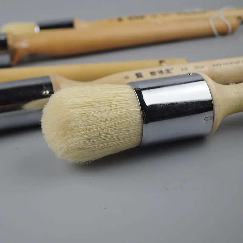 Bold Oil Painting Bristle Hair Paint Brushes Large Round Acrylic Painting Brush Painting Brushes Bristle Hair Painting Supplies