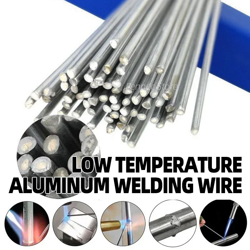 50pcs Universal Solder Wire 1.6/2.0/2.5mm Steel Aluminum Copper Iron Metal Low Temperature Welding Wire Fusible Without Powder