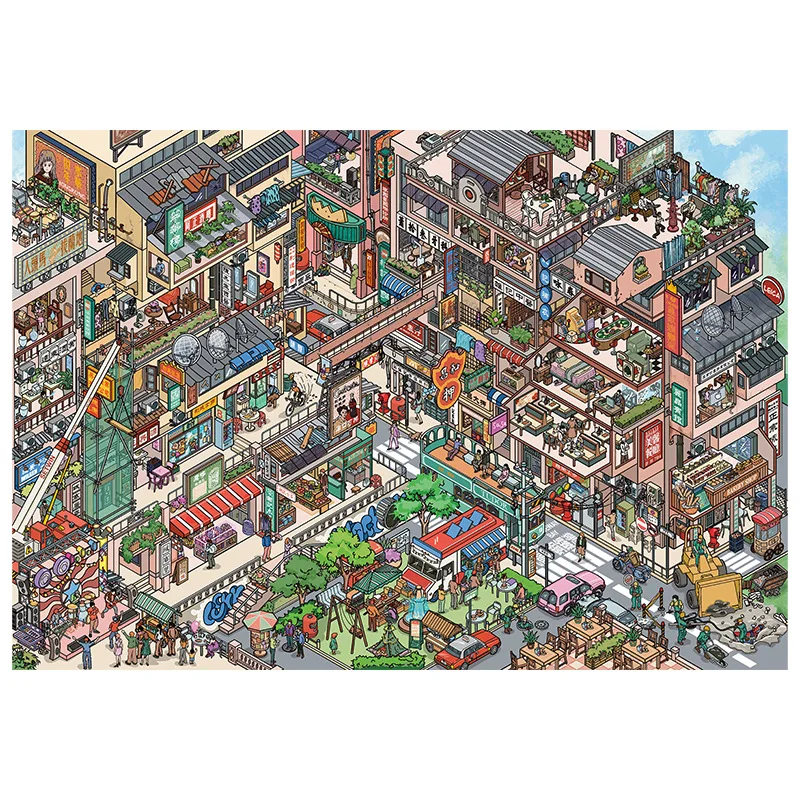 

Милые 3D-наклейки в стиле уличных пейзажей для скрапбукинга, миниатюрные сцены, сделанные своими руками, забавные ландшафтные наклейки для скрапбукинга